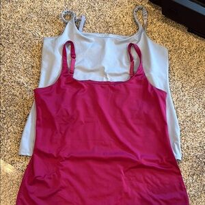 2 NY & Co tank tops with built in Bras